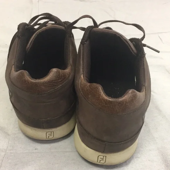 12 Brown Casual Shoe FJ Foot Joy Countour - Picture 4 of 8